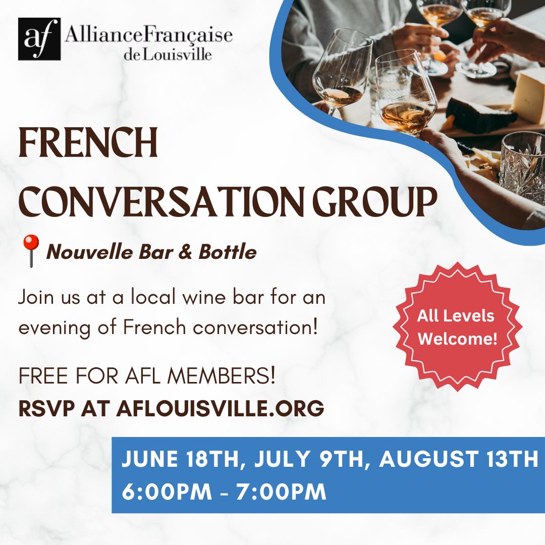 July 9th conversation group at Nouvelle Bar | 6-8p