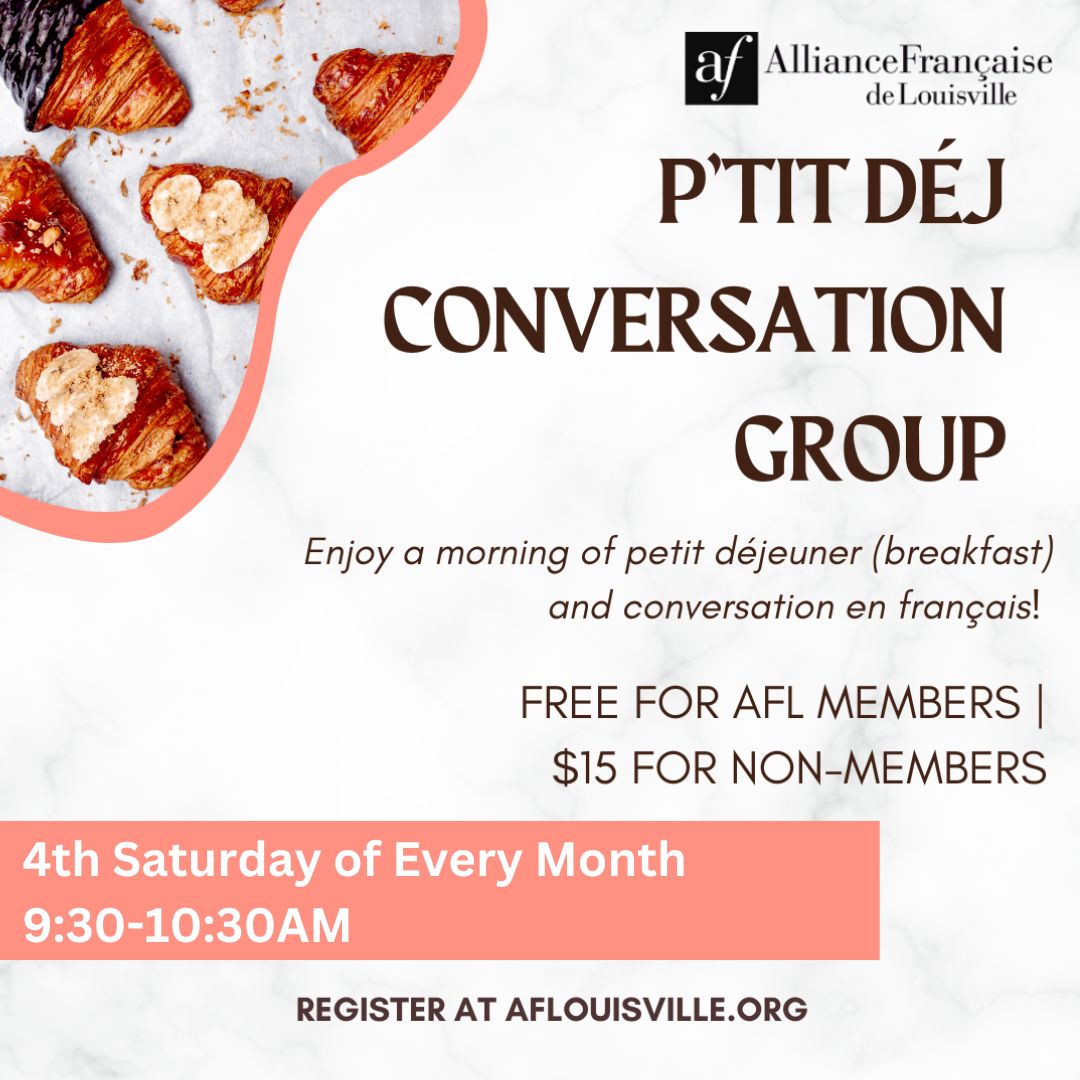 4th saturday of every month conversation group at AFL office 10:30-11:30am