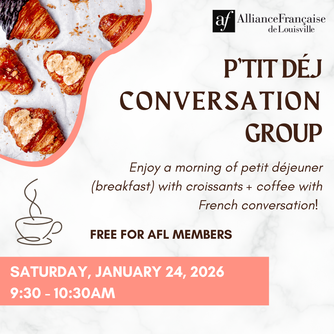 petit dejeuner, january 24, 9:30-10:30am