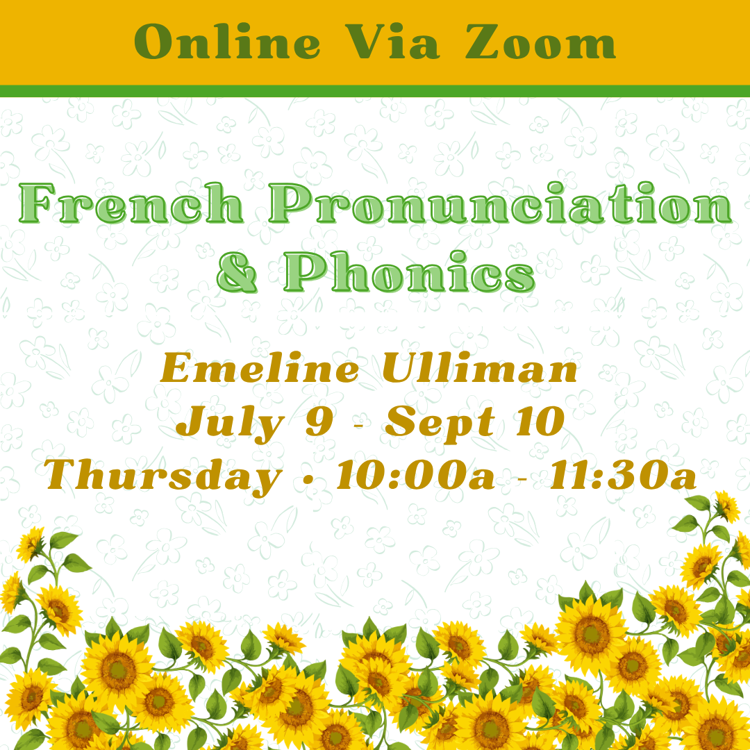 French Pronunciation and Phonics