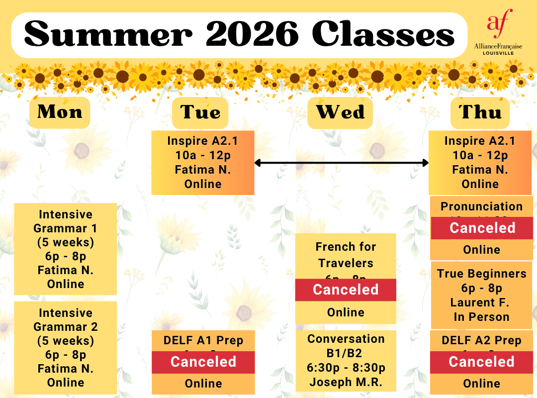 Summer 2026 Classes