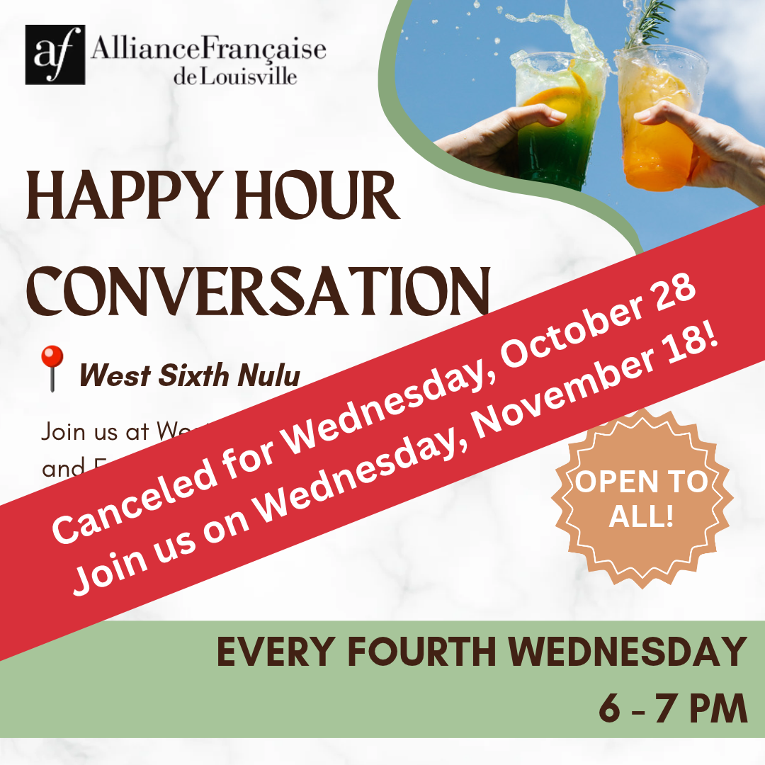 happy hour canceled wednesday october 28. join us on wednesday, november 18.